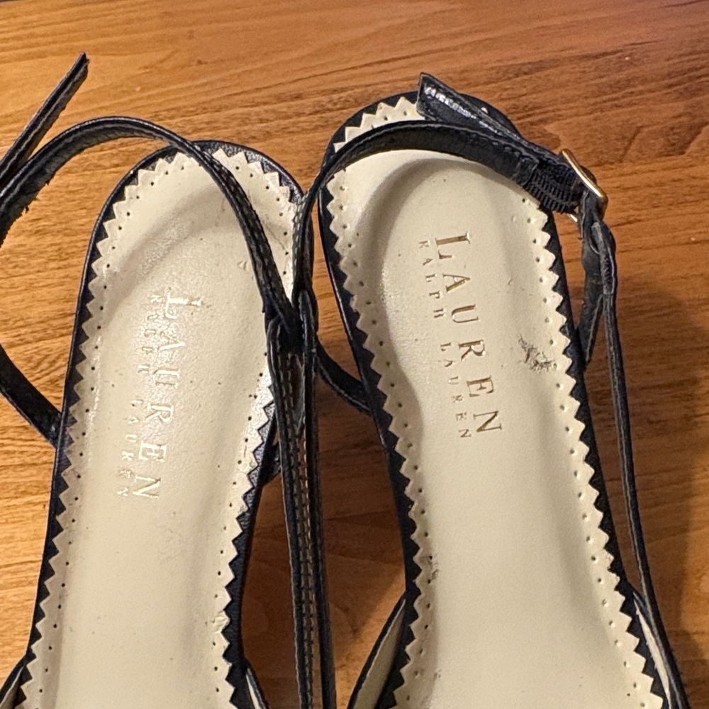 Lauren Ralph Lauren Elegant Black Sandals